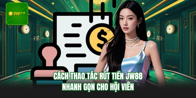 Cách thao tác rút tiền JW88 nhanh gọn cho hội viên