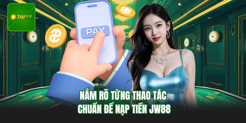 Nắm rõ từng thao tác chuẩn để nạp tiền JW88